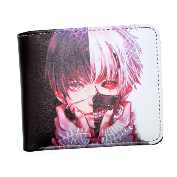 Anime Tokyo Ghoul Death Note Short Wallet With Coin Pocket Money Bag for Men Women - Tokyo Ghoul Merch Store