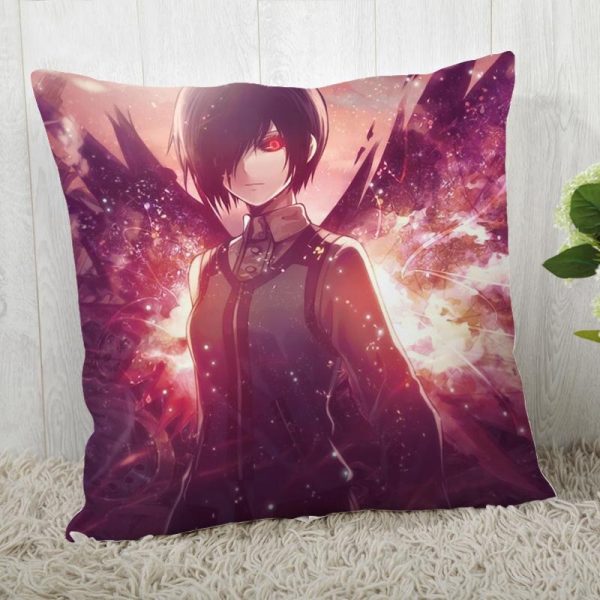 Tokyo Ghoul Pillow Cover Customize Pillow Case Modern Home Decorative Pillowcase For Living Room 45X45cm A19 2 - Tokyo Ghoul Merch Store