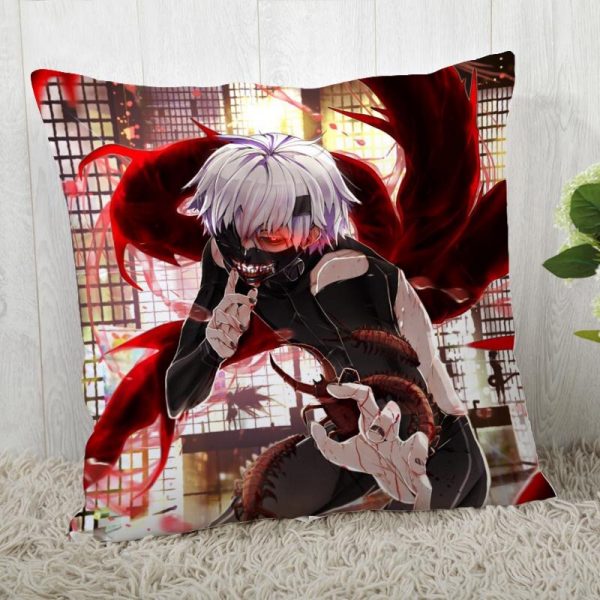 Tokyo Ghoul Pillow Cover Customize Pillow Case Modern Home Decorative Pillowcase For Living Room 45X45cm A19 5 - Tokyo Ghoul Merch Store