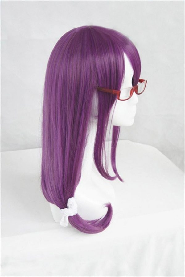 Tokyo Ghoul Guru Rize Kamishiro Long Wavy Purple Heat Resistant Synthetic Hair Cosplay Wig Wig Cap 2 - Tokyo Ghoul Merch Store
