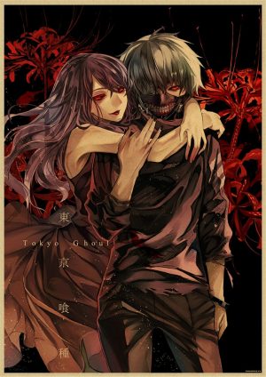 Tokyo Ghoul Poster - Áp phích Kraft cổ điển cổ điển