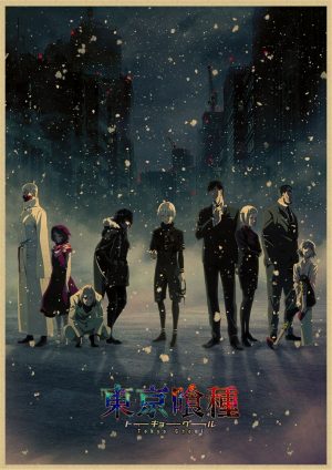 Tokyo Ghoul Poster - Áp phích Kraft cổ điển cổ điển