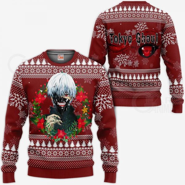 Ken Kaneki Cool Ugly Christmas Sweater Tokyo Ghoul Gift Idea VA11Official Tokyo Ghoul Merch