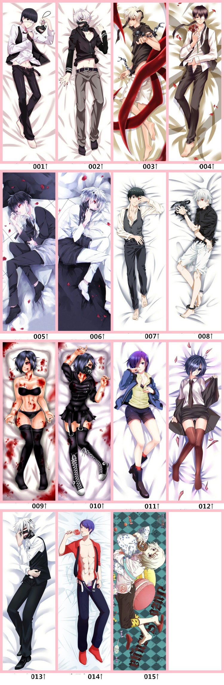 Tokyo Ghoul Body Pillow - Design Collection