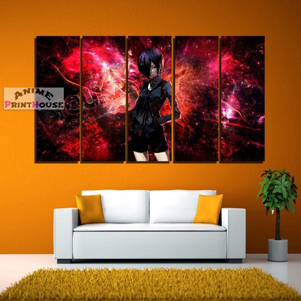 Tokyo Ghoul Canvas Print , 1 to 5 Pieces, Touka in RedOfficial Tokyo Ghoul Merch