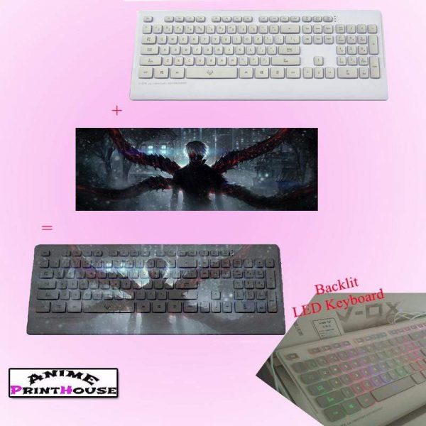 Tokyo Ghoul Backlit Illuminated Keyboard | 3 Designs - V1Official Tokyo Ghoul Merch