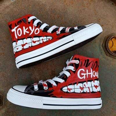 Tokyo Ghoul Shoes High Top Canvas Anime ShoesOfficial Tokyo Ghoul Merch
