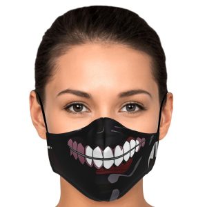 Kaneki's Mask V2 Tokyo Ghoul Premium Filtre à charbon Masque facialOfficiel Tokyo Ghoul Merch