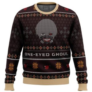 ken kaneki one eyed ghoul tokyo ghoul premium ugly christmas sweater 112717 1 - Tokyo Ghoul Merch Store