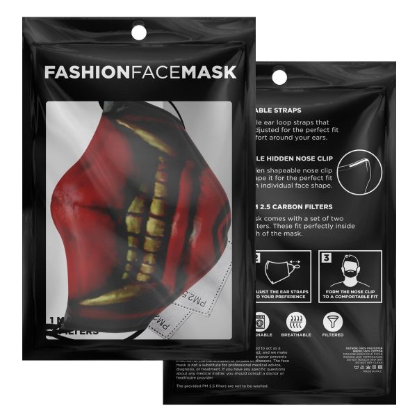 Koma Mask Tokyo Ghoul Premium Carbon Filter Face MaskOfficial Tokyo Ghoul Merch