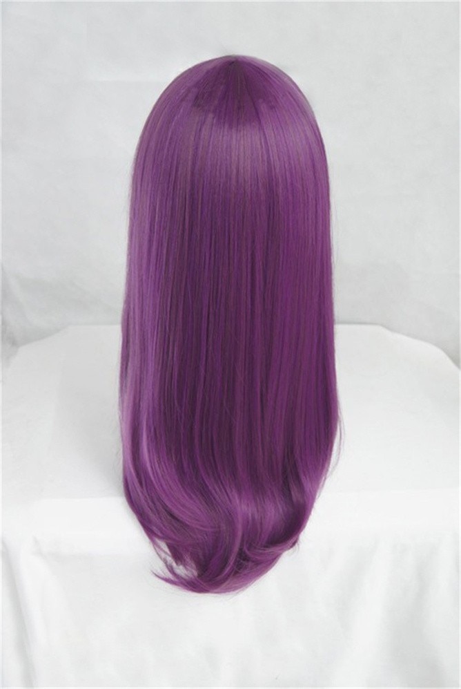 Tokyo Ghoul Cosplay - Guru Rize Kamishiro Long Wavy Purple Heat Resistant Synthetic Hair Cosplay Wig and Glasses
