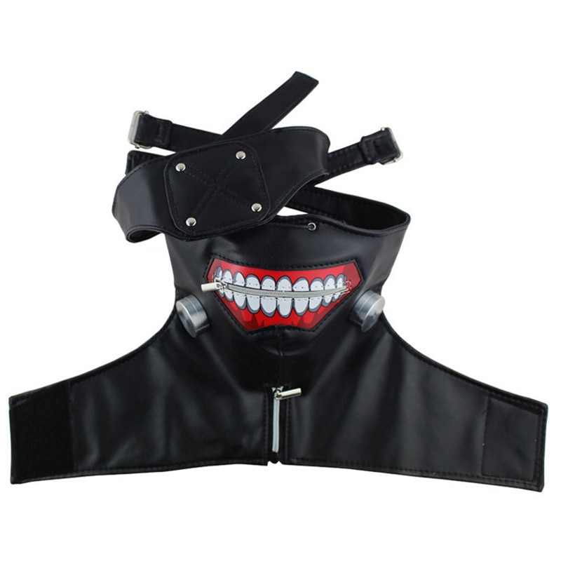 Tokyo Ghoul Face Mask - Kaneki Ken Adjustable Zipper PU Leather Mask