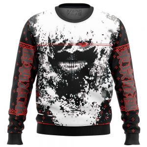 tokyo ghoul kaneki splatter premium ugly christmas sweater 251182 1 - Tokyo Ghoul Merch Store