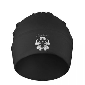 Black Clover Skullies Beanies Black Bull Crest Knitting Winter Warm Bonnet Hats Men Women s Unisex - Tokyo Ghoul Merch Store