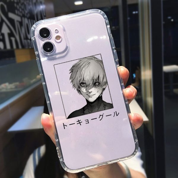 Tokyo Ghoul Kaneki Ken Clear Phone Case For iPhone 11 Pro Max 12 XS 8 7 3 - Tokyo Ghoul Merch Store