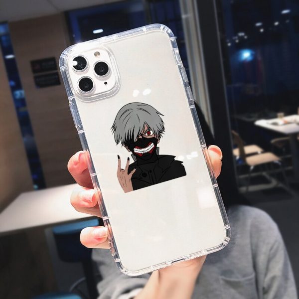 Tokyo Ghoul Kaneki Ken Clear Phone Case For iPhone 11 Pro Max 12 XS 8 7 5 - Tokyo Ghoul Merch Store