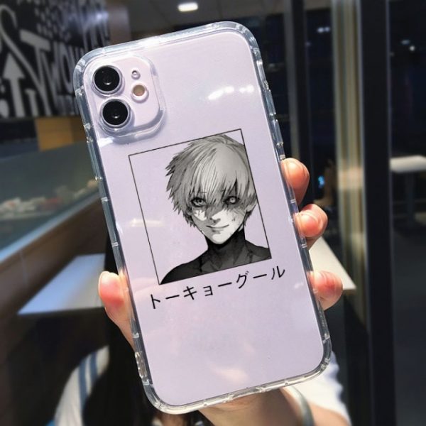 Tokyo Ghoul Kaneki Ken Clear Phone Case For iPhone 11 Pro Max 12 XS 8 - Tokyo Ghoul Merch Store