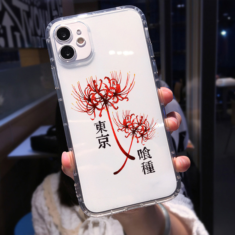 Soft Clear Shockproof Phone Case for IPhone 13 XR X XS 12 11 Pro Max 7 8 6 6S Plus SE2 Japan Anime Tokyo Ghoul Suave Cover Coque