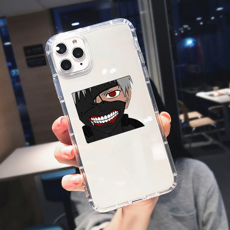Tokyo Ghoul Kaneki Ken Clear Phone Case For iPhone 11 Pro Max 12 XS 8 7 6Plus13 X SE20 XR Japan Anime Soft Silicone Cover Fundas