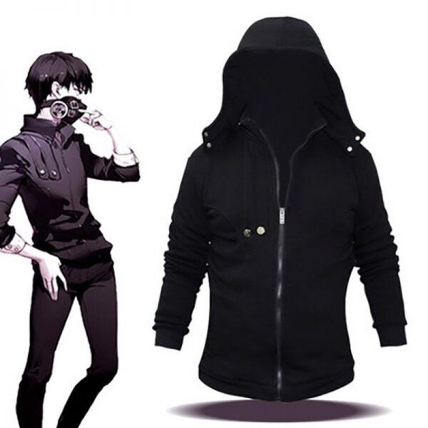 Anime Tokyo Ghoul Hoodie COSplay Ken Kaneki Jacket Attire Hoodies Hooded Black Shirt Coat Outfit For - Tokyo Ghoul Merch Store