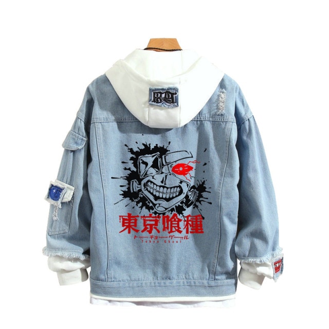 Fashion Design Cosplay Tokyo Ghoul Kaneki Ken Denim Jeans Jacket Hoodie Coat Costume Spring Autumn Hood 4.jpg 640x640 4 - Tokyo Ghoul Merch Store