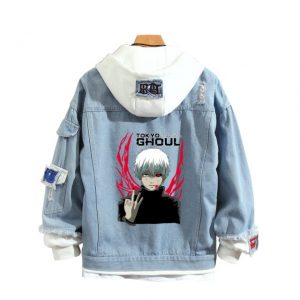 Fashion Design Cosplay Tokyo Ghoul Kaneki Ken Denim Jeans Jacket Hoodie Coat Costume Spring Autumn Hood 7.jpg 640x640 7 - Tokyo Ghoul Merch Store