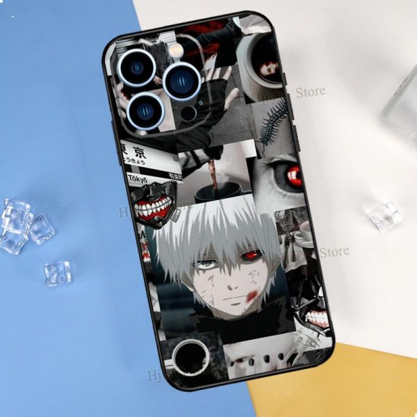Ken Kaneki Tokyo Ghoul Case For iPhone 13 12 11 Pro Max mini SE 2020 X 5 - Tokyo Ghoul Merch Store