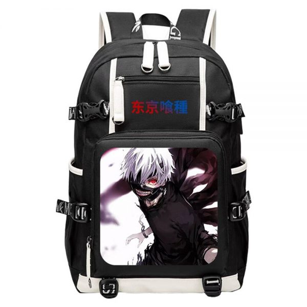 Unisex Anime Cos Tokyo Ghoul kaneki ken Touka Kirishima Outdoor Travel Rucksack Casual Schoolbag Student Backpacks 1 - Tokyo Ghoul Merch Store